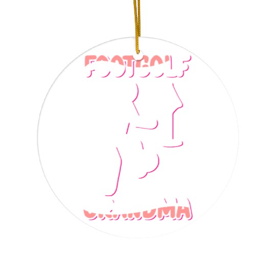 Footgolf Grandma Footgolfer Player Ceramic Ornaments