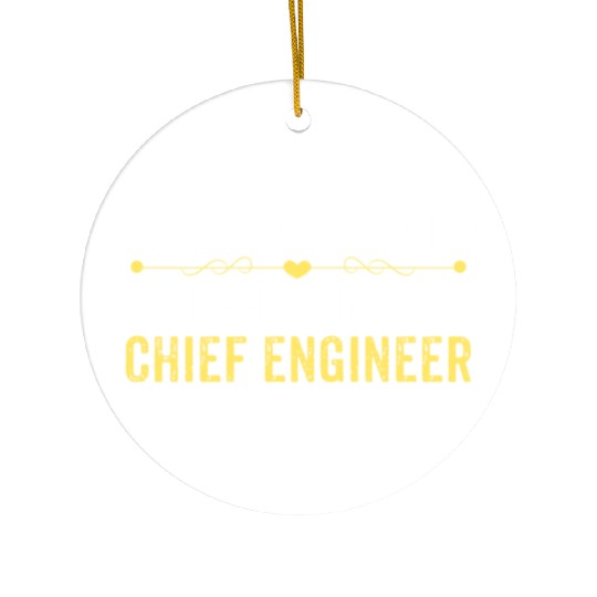 Wake Up Smarter Sleep With A CHIEF ENGINEER Ceramic Ornaments