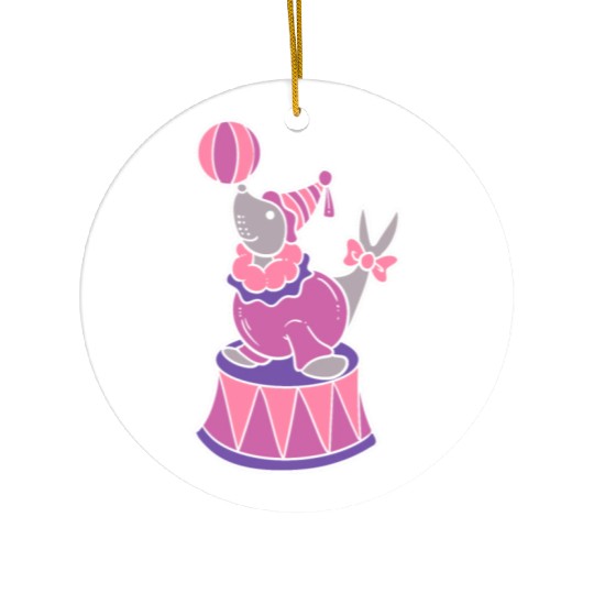 Circus Seal Animal Trainer Gift Ceramic Ornaments