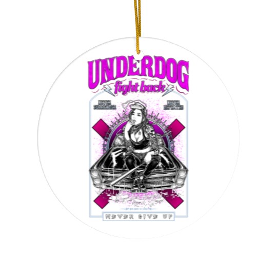 underdog fight back #1 Ceramic Ornaments