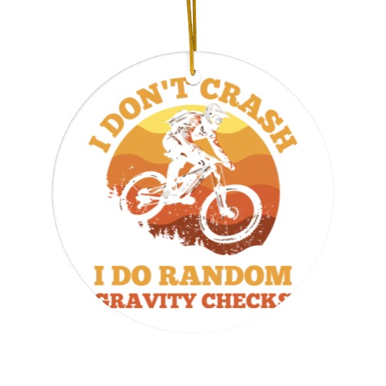 Daredevil Cyclist Ceramic Ornaments