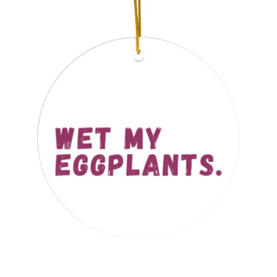 Eggplant Lover Healthy Cuisine Gardening Ceramic Ornaments