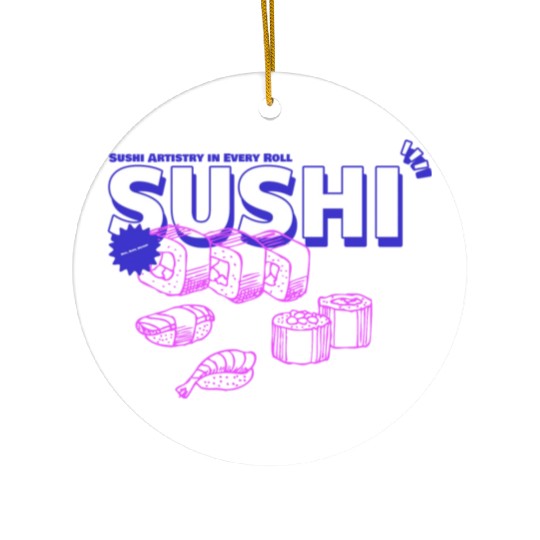 sushi chef, sushi lover Ceramic Ornaments