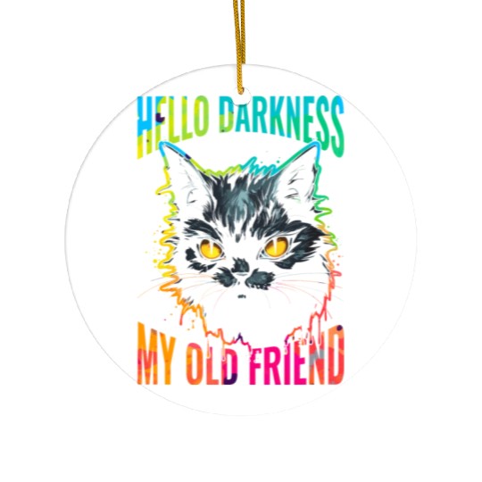 Hello Darkness My Old Friend Ceramic Ornaments