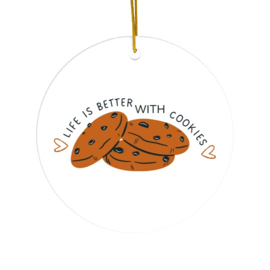 Sweet Indulgence" Cookie Design Ceramic Ornaments