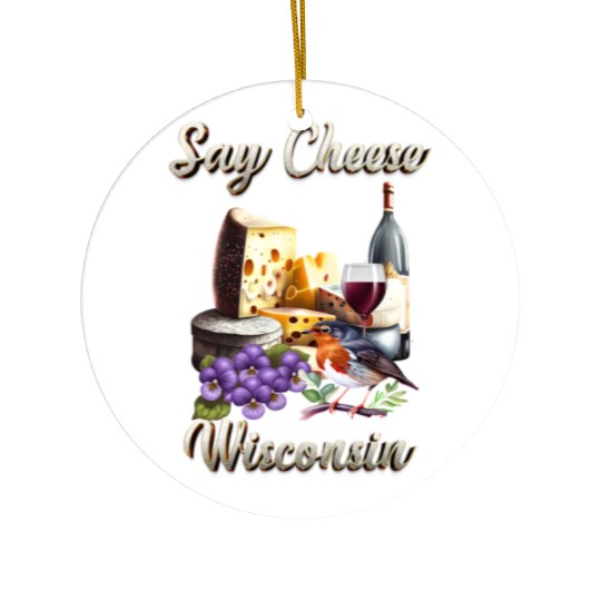Say Cheese, Wisconsin Ceramic Ornaments