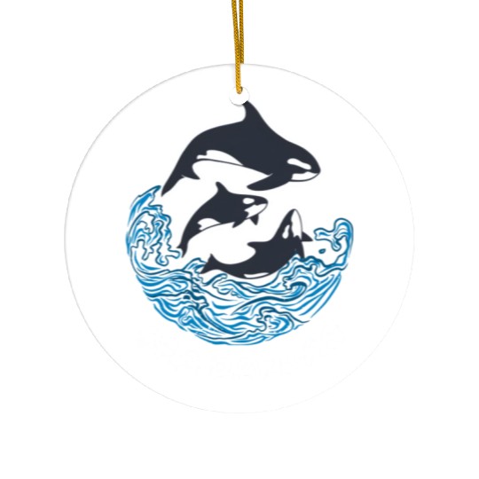 Sea Panda Orca Wild Panda Bamboo Ceramic Ornaments