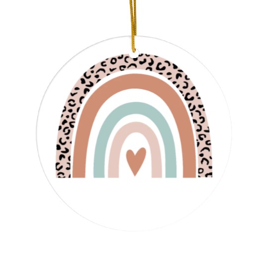 Physicist Rainbow Leopard Funny Physicist Ceramic Ornaments