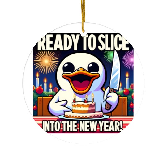 Duck Meme Ceramic Ornaments