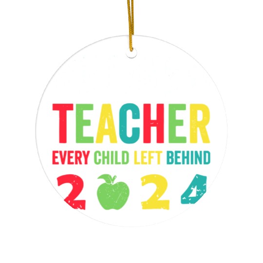 Retired Teacher EST 2024 Ceramic Ornaments