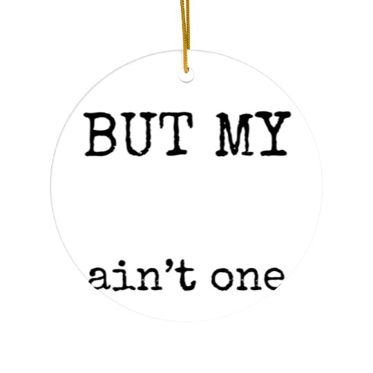 I've got 99 problems but my rizz ain't one, funny Ceramic Ornaments