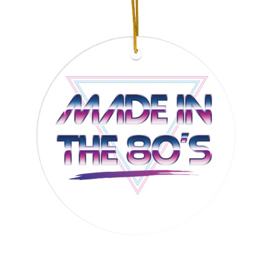 Made in the 80s Ceramic Ornaments