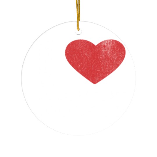 I Love Alcoholic Cougars Ceramic Ornaments