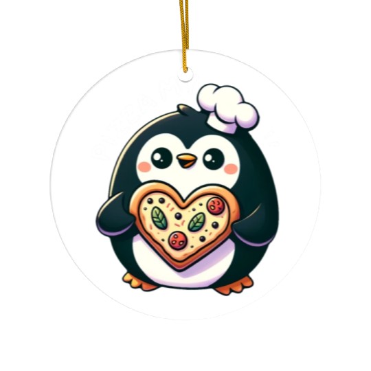 Pizza My Heart - Cheesy Love Ceramic Ornaments