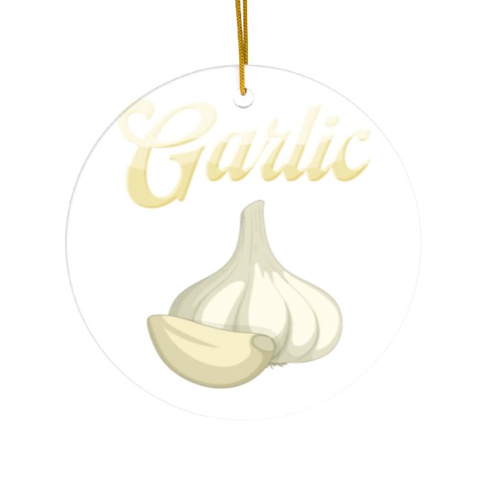 Garlic lover, Garlic Head, Garlic gift Ceramic Ornaments