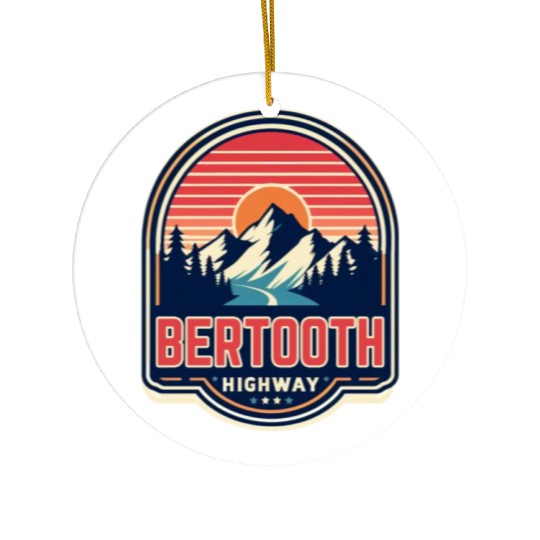 Beartooth Highway US 212 Ceramic Ornaments