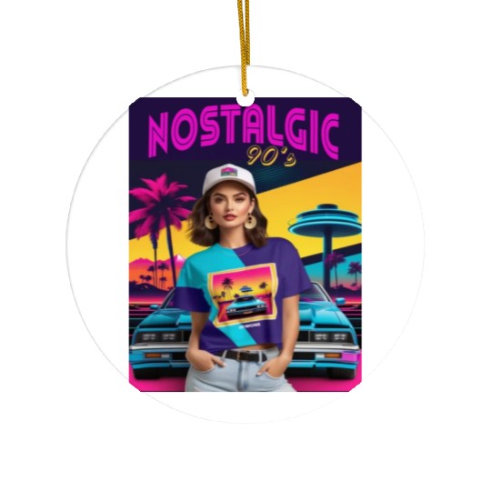 NOSTALGIC 90S THROWBACK Ceramic Ornaments