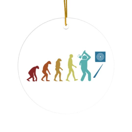 Axe Throwing Evolution Axe Throwing Game Axe Ceramic Ornaments