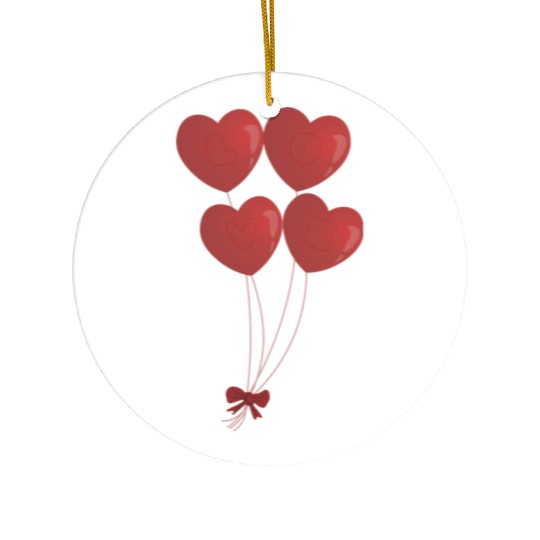 Love Balloons Ceramic Ornaments