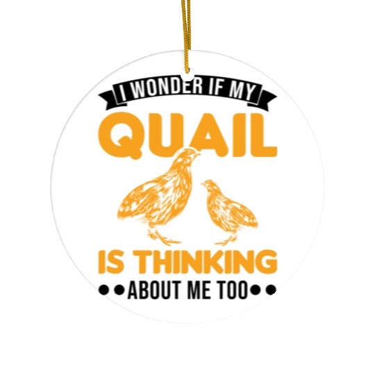 Warning Quail Breeding Breeders Ceramic Ornaments