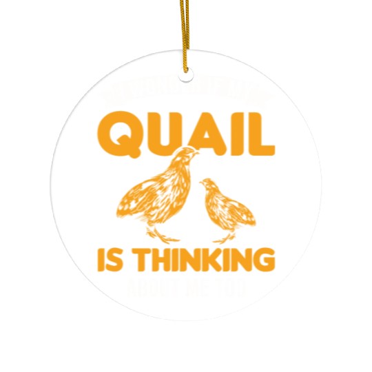 Warning Quail Breeding Breeders Ceramic Ornaments