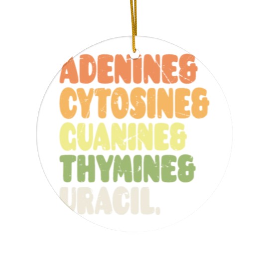 Nucleobases Biology Teacher DNA Biologist Ceramic Ornaments