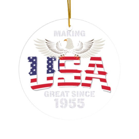 Eagle American US flag Ceramic Ornaments