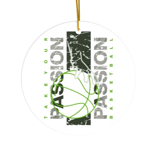 Basketball in Brooklyn Street Vector Ceramic Ornaments Desig