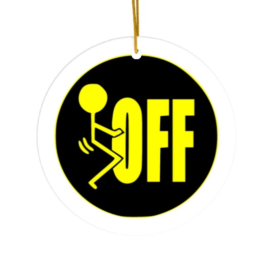 F Off ©WhiteTigerLLC.Com LIKE US ON FACEBOOK Ceramic Ornaments