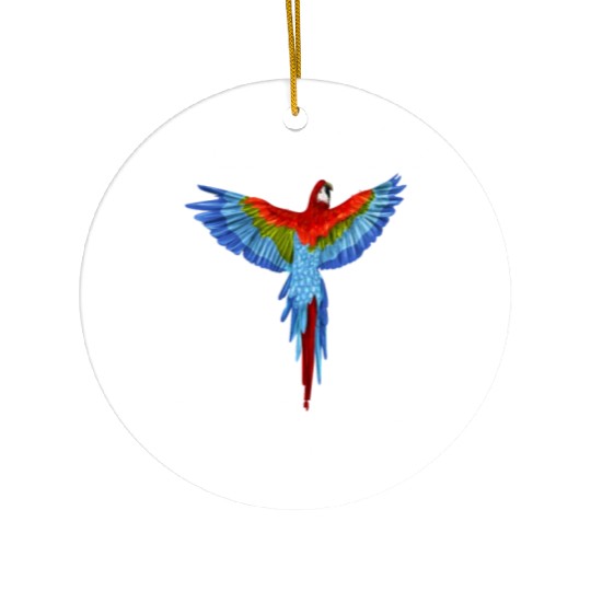Blue Gold Macaw Ornithologist Enthusiast Gift Ceramic Ornaments