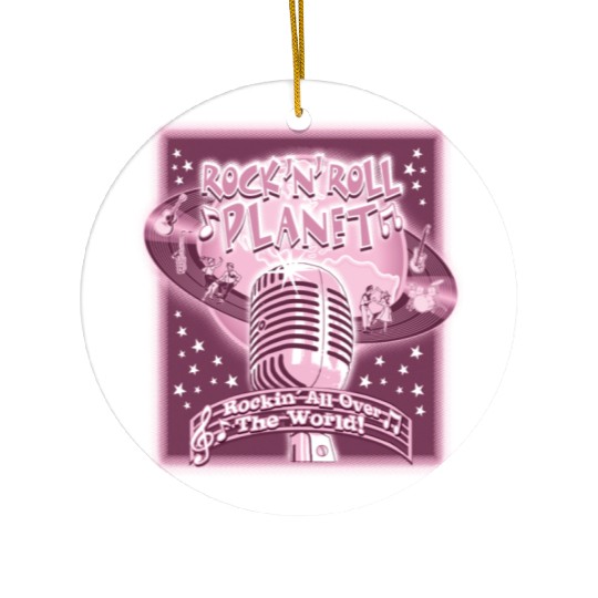 Rock'n'Roll Planet Retro-Cool Ceramic Ornaments #2