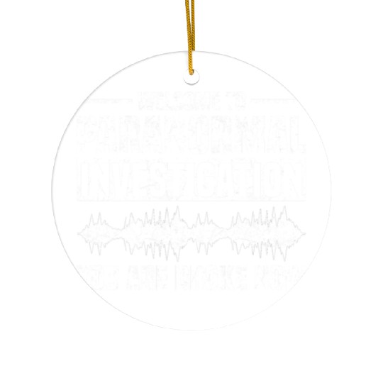 Ghost Hunt | Ghost Hunters Scary Gift Ideas Ceramic Ornaments