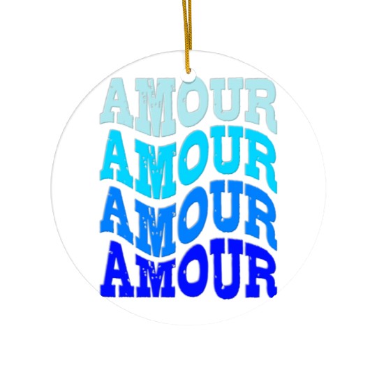 AMOUR-valentine Ceramic Ornaments