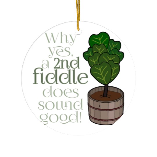 2nd fiddle... leaf fig Ceramic Ornaments