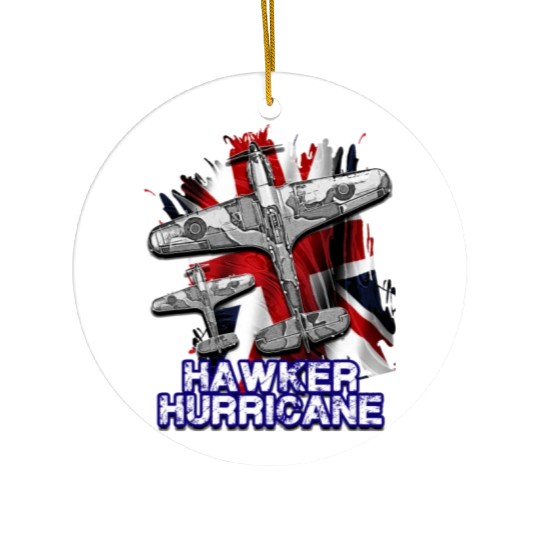 The Hawker Hurricane British single-seater monopla Ceramic Ornaments