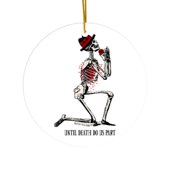 Skeleton Until Death Do Us Part Ceramic Ornaments