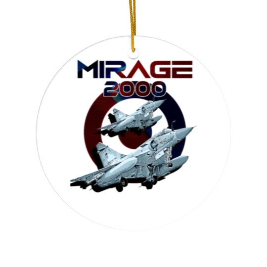 Dassault Mirage 2000 French Vintage Multi-Role Fig Ceramic Ornaments