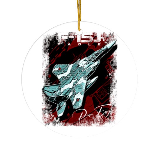 F-15J Eagle nicknamed "Peace Eagle" Japan Air Self Ceramic Ornaments