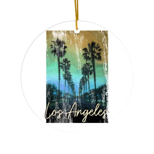 Los Angeles California LA Gift Ceramic Ornaments