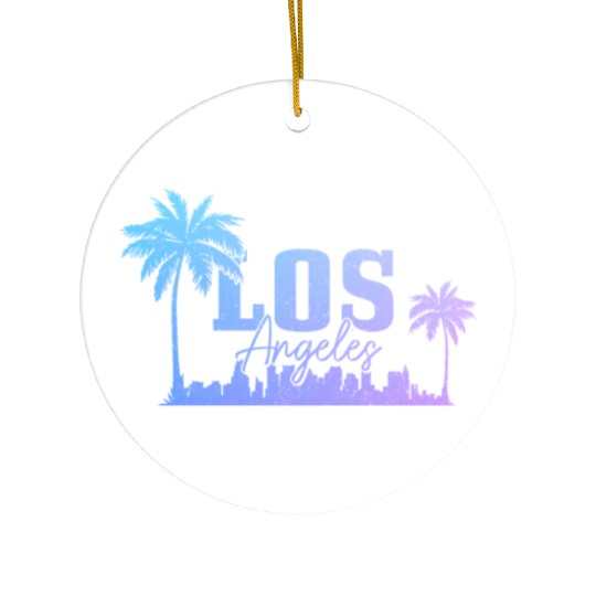 Los Angeles California LA Gift Ceramic Ornaments