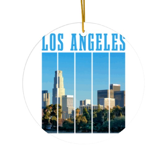 Los Angeles California LA Gift Ceramic Ornaments