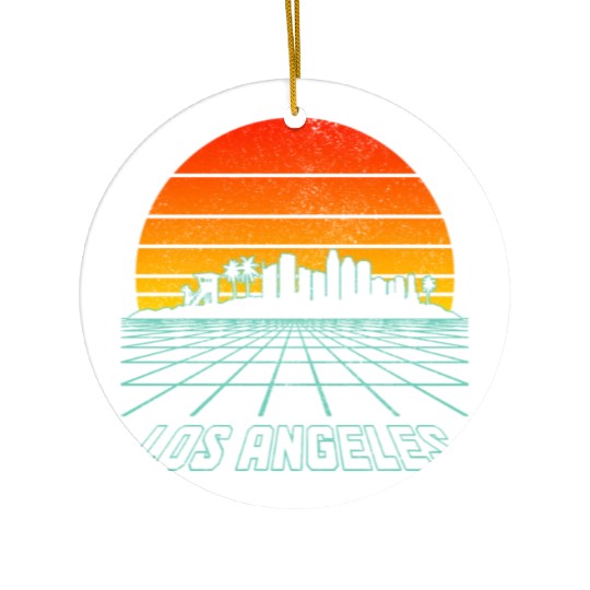 Los Angeles California LA Gift Ceramic Ornaments