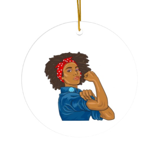 African American Postal Worker Mail Lady Funny Ceramic Ornaments