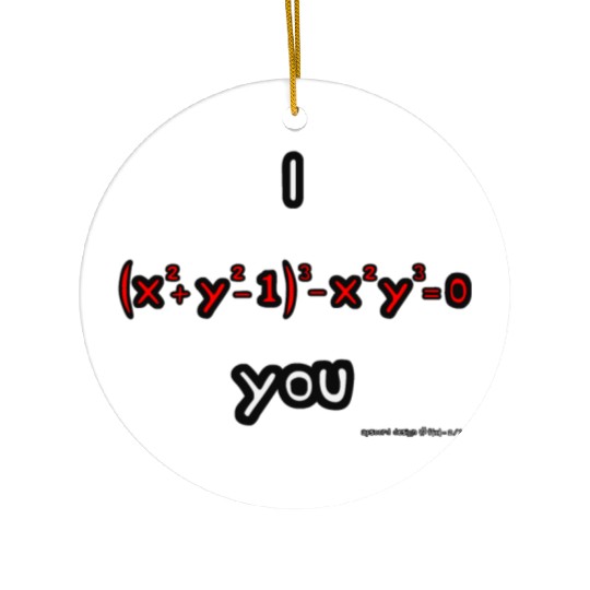 I Love You Function Ceramic Ornaments