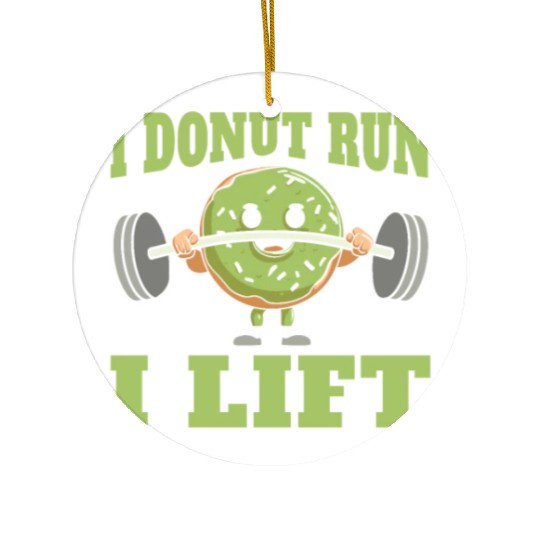 Fitness Donut Donut Gym Ceramic Ornaments