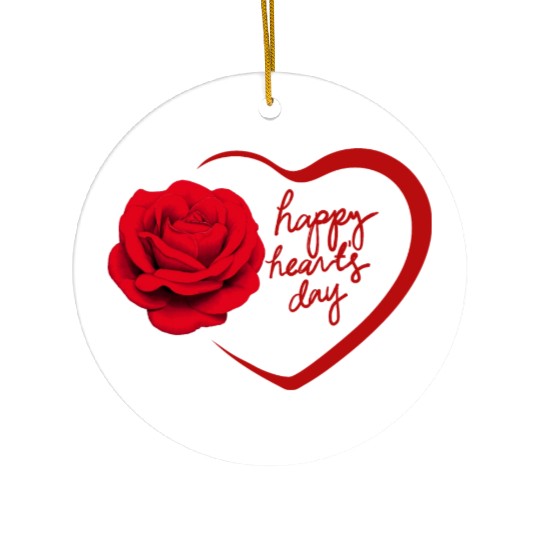 spread love with valentine Ceramic Ornaments