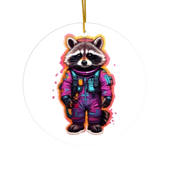 Raccoon Ceramic Ornaments