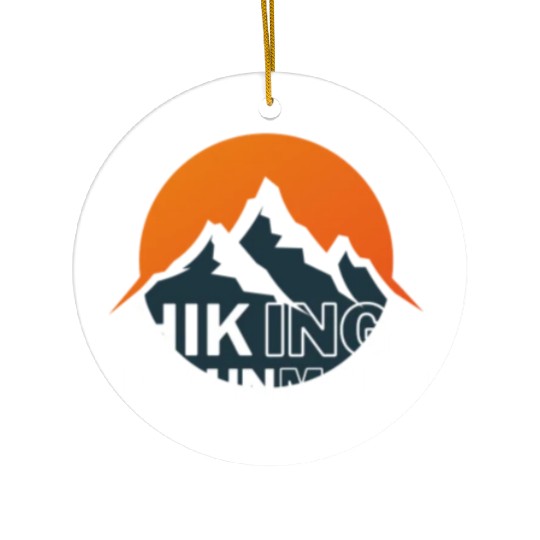 Hiking mountain Ceramic Ornaments