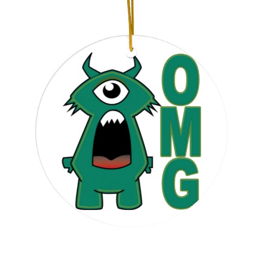 OMG Monster Ceramic Ornaments