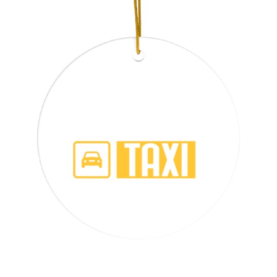 Eat Sleep Taxi Repeat Funny Cab Driver Ceramic Ornaments